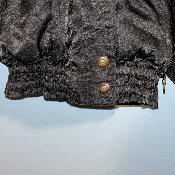 Vintage Bogner Goose Down Ski Puffer Jacket Women Size 6 All Black - Picture 3 of 11